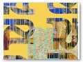 
IST, Gelb-Blau, Streifen, 140 x 60 cm